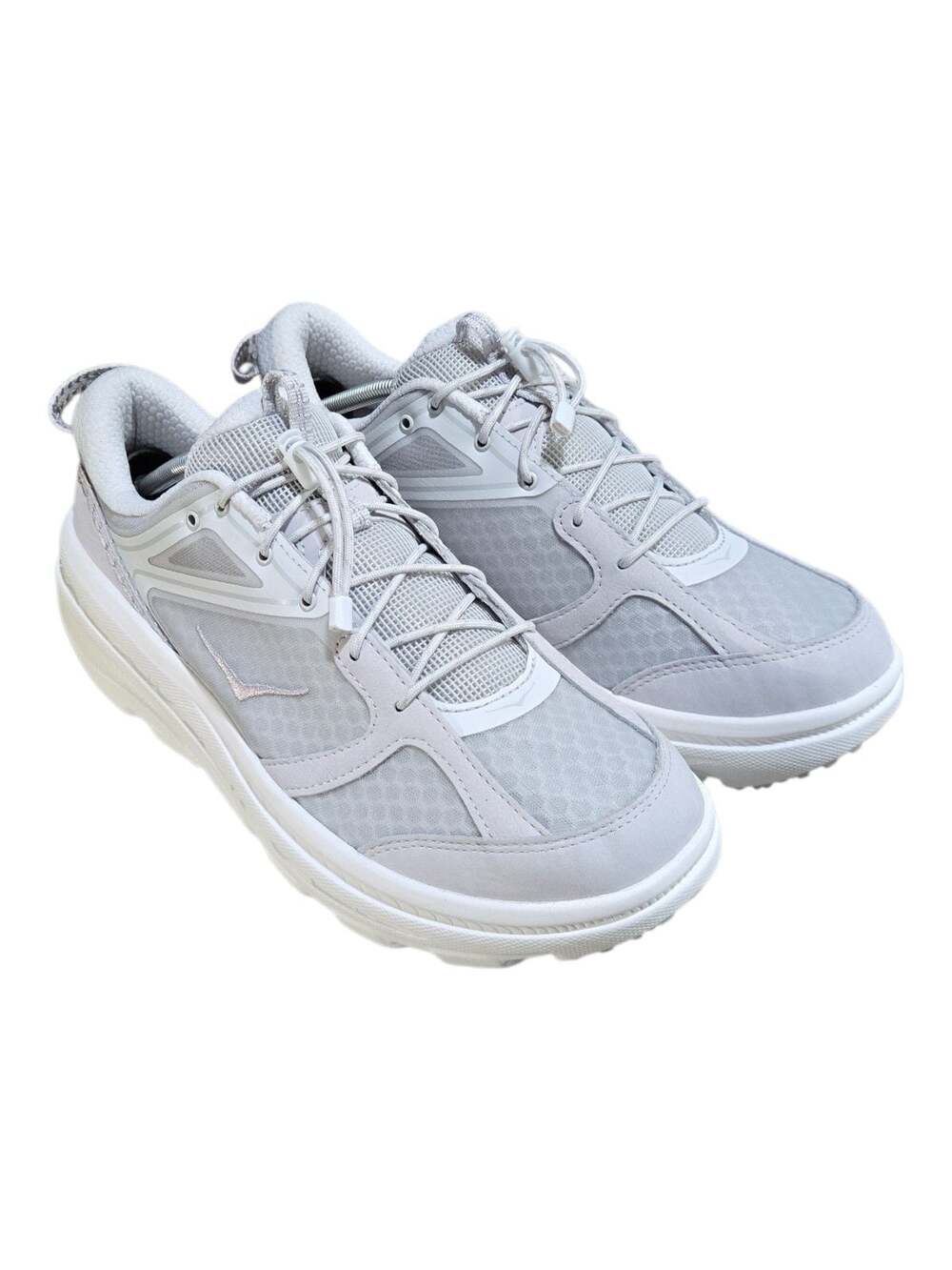 HOKA U Bondi B3LS Athletic Lifestyle Sneakers in Cosmic Grey/White M 13 W 14